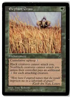 MTG Elephant Grass - Visions Heavily Played English - Image 1