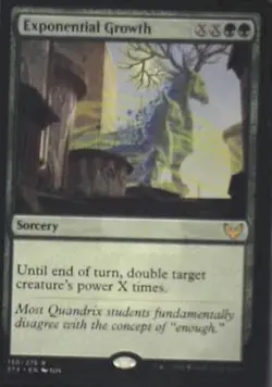 Exponential Growth - Strixhaven: School of Mages: #130, MTG Nm R236 - Image 1