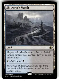 Shipwreck Marsh Innistrad: Midnight Hunt Regular Magic The Gathering Mtg NM - Image 1