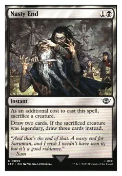 Nasty End Lord of the Rings MTG - NM+ - Image 1
