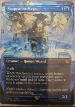 MTG Snapcaster Mage (Borderless) (Chocobo Track Foil) (PACK FRESH!!) - Image 1