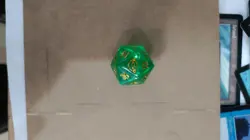 Lord of the Rings | Special Green-Gold | D20 Spindown Life Counter Dice - MTG - Image 1
