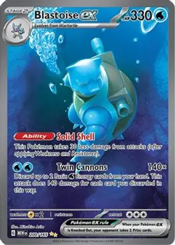 Blastoise ex 200/165 SIR Pokemon Sv: Scarlet & Violet 151 Holo Mint - Image 1