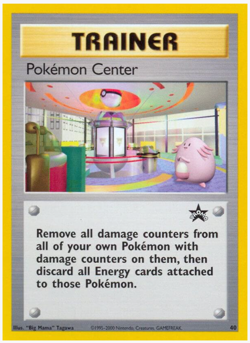 SEALED WOTC RARE POKEMON CENTER BLACK STAR PROMO 40 TRAINER CARD PSA GRADE READY - Image 1
