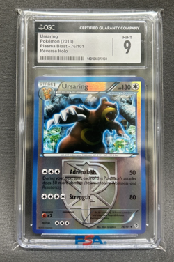 Ursaring Reverse Holo CGC MINT 9 2013 Plasma Blast Pokemon TCG 76/101 - Image 1