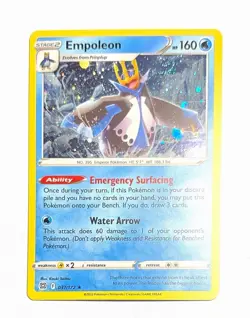 Empoleon ~ Pokemon Brilliant Stars ~ Cosmos Holo Galaxy Swirl 037/172 - Image 1