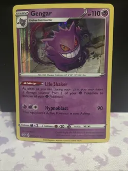 Gengar 85 / 202 Pokemon Sword & Shield Base Set 2020 Holo Rare TCG RARE - Image 1