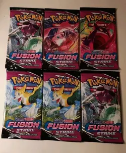 Pokemon TCG Fusion Strike Booster Packs x6 Brand New - Image 1