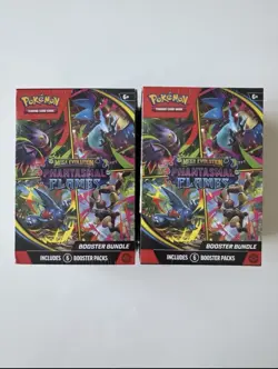 Pokemon TCG Mega Evolutions Phantasmal Flames Booster Bundle X2 SEALED (IN HAND) - Image 1