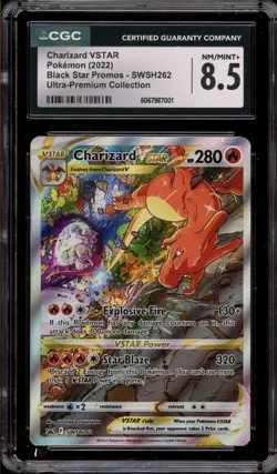 Pokemon Charizard VSTAR Ultra-Premium Coll. Full Alt Art Promo SWSH262 CGC 8.5 - Image 1