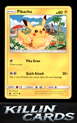 Pikachu 087/130 Common Base Set 2 Pokemon Card NM - Image 1