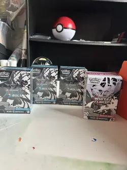 New Factory Sealed Pokemon Black Bolt & White Flare Booster Bundle 4 Pack!!! - Image 1
