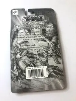 Metal Raiders 1996 Unlimited Factory Sealed Blister Pack Yu-Gi-Oh! Square Logo! - Image 2