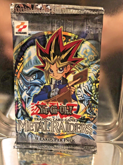 1 Pack Yu-Gi-Oh Metal Raiders Unlimited Square Logo Sealed Unweighed MRD HTF - Image 4