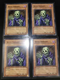 Yugioh Skull Servant LOB-004 1st Edition x4 NM Legend of Blue Eyes White Dragon - Image 1