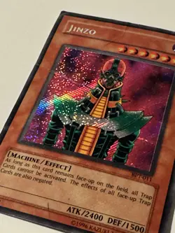 YuGiOh Jinzo PSV-000 Secret Rare Unlimited Pharaoh's Servant Reverse Foil Error - Image 2