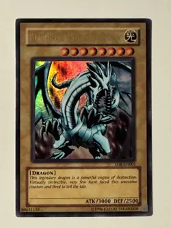 Yugioh Blue Eyes White Dragon LOB-001 Ultra Rare 1996 Original - Image 2
