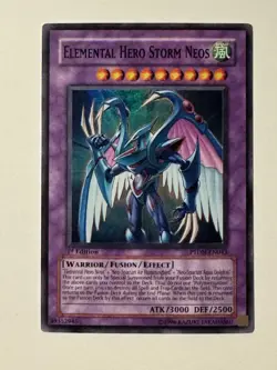 Yugioh! Elemental Hero Storm Neos PTDN-EN043 Super Rare 1st Edition - Image 1