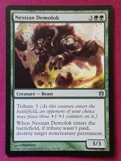 Magic The Gathering BORN OF THE GODS NESSIAN DEMOLOK green card MTG - Image 1