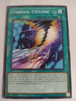 1996 Konami Yu-Gi-Oh Yugioh 1st Edition Spell Card Cybersal Cyclone - Image 1