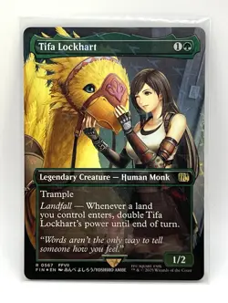 Tifa Lockhart (Borderless) (Chocobo Track Foil) Final Fantasy Foil MTG card - Image 1