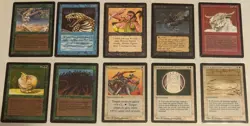 MTG Lot of 19 OLD & VINTAGE Cards. ALPHA & BETA GRADED, Arabian Nights, RARE! - Image 2