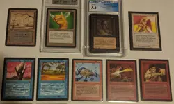 MTG Lot of 19 OLD & VINTAGE Cards. ALPHA & BETA GRADED, Arabian Nights, RARE! - Image 3