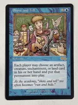 Show And Tell Urzas Saga LP Light Play MTG Magic The Gathering D - Image 1