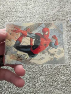 Spiderman-Man, Peter Parker Gold Signed 53/54 Paolo Rivera MTG - Image 1