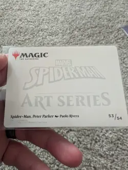 Spiderman-Man, Peter Parker Gold Signed 53/54 Paolo Rivera MTG - Image 2