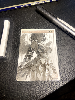 Serra Angel - Hand Painted Altered Art MTG Anime Girl Magic The Gathering - Image 2