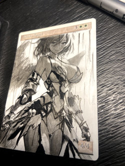 Serra Angel - Hand Painted Altered Art MTG Anime Girl Magic The Gathering - Image 3