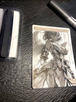 Serra Angel - Hand Painted Altered Art MTG Anime Girl Magic The Gathering - Image 4