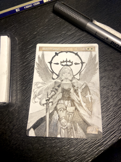 Serra Angel - Hand Painted Altered Art MTG Anime Girl Magic The Gathering - Image 2