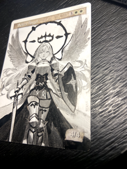 Serra Angel - Hand Painted Altered Art MTG Anime Girl Magic The Gathering - Image 3