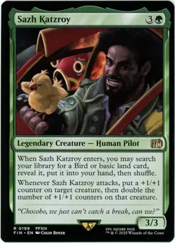 Sazh Katzroy - 0199 - Final Fantasy - MTG - NM/M - Image 1