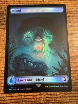MTG Magic The Gathering Jurassic World Collection Island FOIL VERY tough Pull! - Image 2