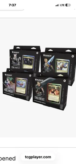 FINAL FANTASY Sealed Commander Deck (Set of All 4 Decks) Magic MTG - Image 1