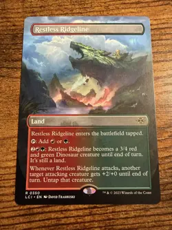 MTG Magic The Gathering Restless Ridgeline Borderless Rare pull! - Image 1