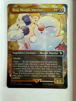 Mog, Moogle Warrior (Borderless) (Chocobo Track Foil) Final Fantasy Magic - 0476 - Image 1