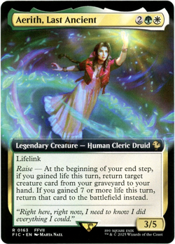 Aerith, Last Ancient (Extended Art) - 0163 - Final Fantasy - MTG - SHIPS NOW - Image 1