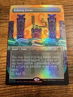 MTG Magic The Gathering Echoing Deeps Full Art FOIL Rare pull and Great Card! - Image 1