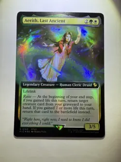 Aerith, Last Ancient #163 Extended Art FOIL Final Fantasy Magic The Gathering - Image 2