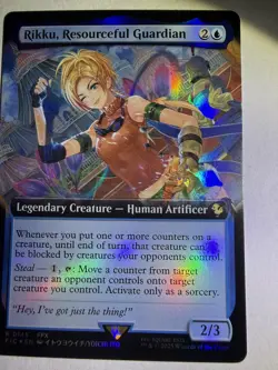 Rikku, Resourceful Guardian Extended Art Foil MTG Final Fantasy Commander - NM - - Image 1