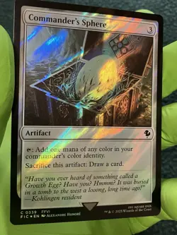 Commander's Sphere Surge Foil - FIC 0339 NM - MTG Magic - Image 1