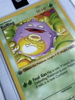 Koffing 1st Edition Base Set 51/102 WOTC Vintage Pokemon Original 1999 - Image 2