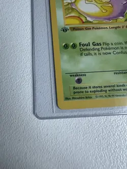 Koffing 1st Edition Base Set 51/102 WOTC Vintage Pokemon Original 1999 - Image 3