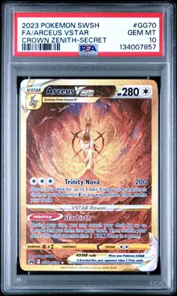 PSA 10 ARCEUS VSTAR GG70/GG70 FULL ART SECRET CROWN ZENITH POKEMON 😍 - Image 1