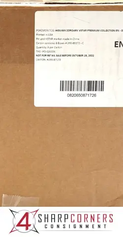 POKEMON HISUIAN ZOROARK VSTAR PREMIUM COLLECTION 6-BOX CASE FACTORY SEALED - Image 1