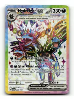 Hydreigon ex 223/191 Ultra Rare Surging Sparks Pokemon Near Mint - Image 1